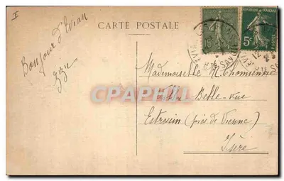Evian-les-Bains — Vista general — Colección de la Fuente Cachai, n°122 — Reverso