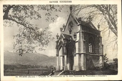Myans (Savoie) — Capela da Anunciação na estrada Nacional de Montmélian a Chambéry — Savoie Tourisme