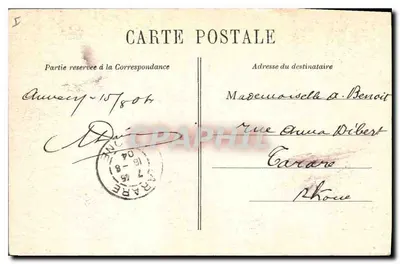 Lago de Annecy — Castelo de Duingt e Talloires — Edição A. Gardet, Annecy — Verso