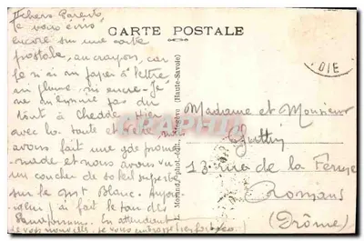 Chamonix-Mont-Blanc — Les Bossons — L. Morand, fot.-wyd. — Rewers