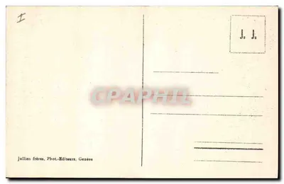 Aix-les-Bains — A pequena enseada e a Dente do Gato — J.J. 8429 — Verso