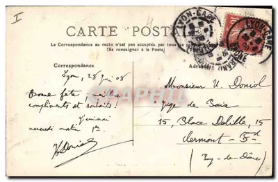 Aix-les-Bains, A Estação Termal — Edição do Palácio da Carta, Aix-les-Bains — Verso