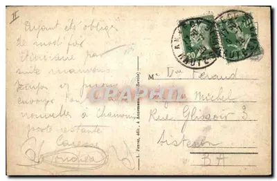 Lago d'Annecy (Alta Savoia) — Partenza della nave — L. Fauré, edito ad Annecy, n° 437 — Verso