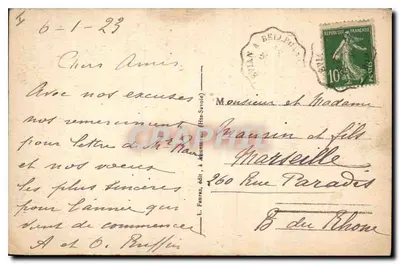 Chamonix (Alta Saboia) — Ascensão do Mont-Blanc — Chegada ao Pavilhão de Tête-Rousse — n° 856 — Verso