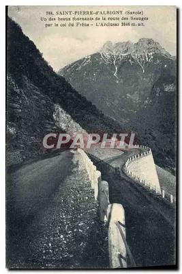 Saint-Pierre-d'Albigny (Savoie) — Um dos belos viras da estrada dos Beauges pelo col do Frêne - 2046 m. alt. — editor não visível