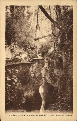 Grésy-sur-Aix — Gorges do Sierroz — Uma Parte das Galerias — Fot. Combier - Macon