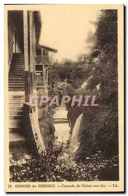 Gorges do Sierroz — Cachoeira de Grésy-sur-Aix — LI. — Editor: CP des Arts Photomécaniques, Strasbourg