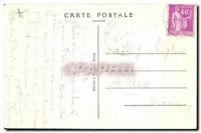YENNE (Savoie) — A estrada nas gargantas — Edição J. Indel — Verso