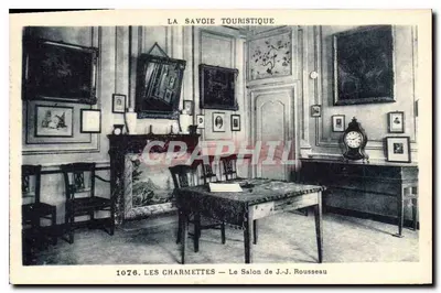 Les Charmettes — O Salão de J.-J. Rousseau — La Savoie Touristique
