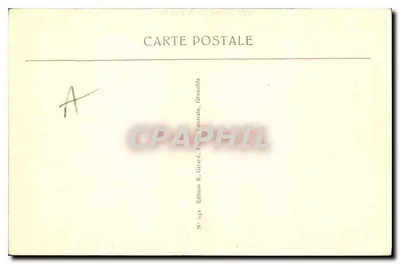 Walia Villards — Trasa do przełęczy Glandon do St-Colomban, w tle: Mont-Blanc — Wydawnictwo R. Girard, Grenoble — Rewers
