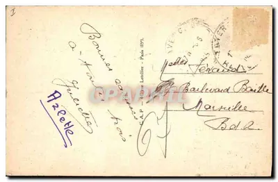 Jezioro Annecy — Talloires i koniec jeziora — Wydawca anonimowy, nr 10 — Rewers