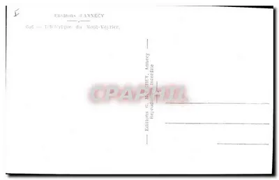 Okręgi Annecy — Teleferyt Mont-Veyrier — Wydawnictwo MARCHET, Annecy — Rewers