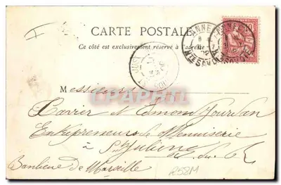 Cygnie na jeziorze Annecy — Pâtier, fot. wyd. Annecy, nr 421 — Rewers