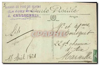 Thonon-les-Bains — Gorges do Ponte do Diabo — LL. 80 — Verso