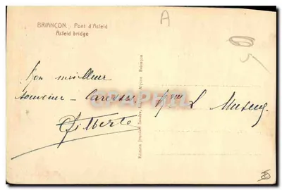 Briançon — Most Asfeld — Wydawnictwo Jourdan-Sandre, Briançon — Rewers