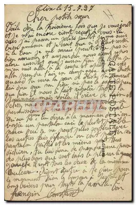Aix-en-Provence — Cours Mirabeau — unbekannter Verleger, Seriennummer nicht sichtbar — Rückseite