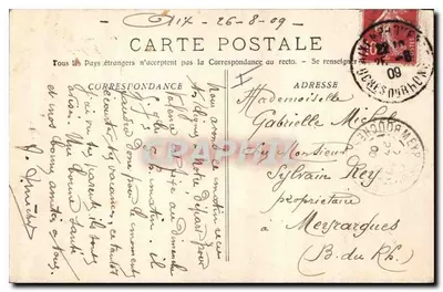 Aix-en-Provence — Rue Cardinale - Igreja de São João — Bilhete postal antigo n°145 — Verso
