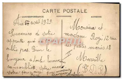 Aix-en-Provence — Igreja de São João de Malta — editor desconhecido, número de série não visível — Verso