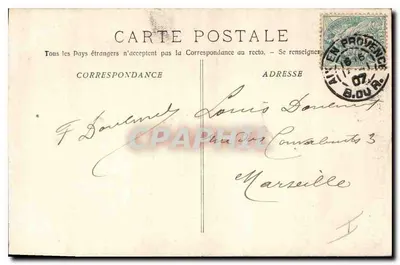 Aix-en-Provence — Façada Katedry św. Jana — Zbiór Jauassaud, nr 146 — Rewers