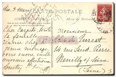 Aix-en-Provence — Facha da Igreja de São João — Coleção Jaussaud, n°146 — Verso