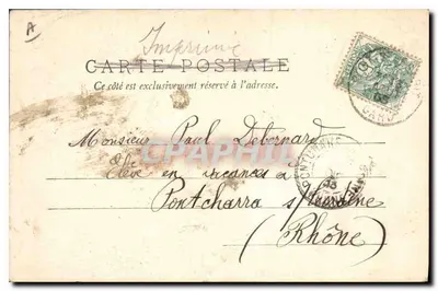 Aix-en-Provence — Rue Esparrat, Tour des Augustins — G. Martinet, Edit., Photog. Jouvèn — Verso