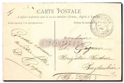 Aix-en-Provence — Bordas do Arc, vista da usina da Pioline — Papotorio Germanot — Verso