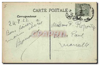 Arredores de Aix-en-Provence — Margens do Arc — J. B. Bouis edit Aix — Verso