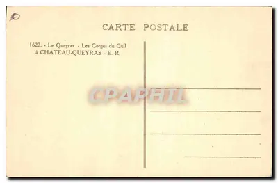 Las Gorges du Guil — Le Queyras — Castillo Queyras, E.R. — Reverso