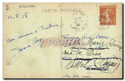 Embrun (870 m.) — Porche katedry (XII wiek) — Mlle M. Joubert, wydawca, Gap — Rewers