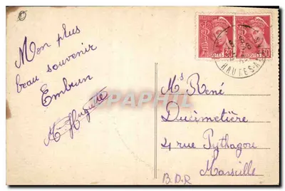 Le Alpi Turistiche - EMBRUN (Alte Alpi) — Vicinanze di Embrun in Inverno — Fot. Combier Macon — Verso