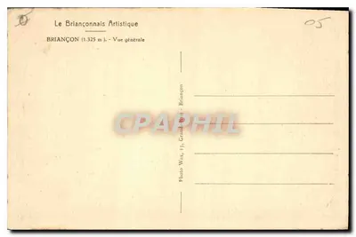 Briancón — Widok ogólny — Le Briançonnais Artistique — Rewers