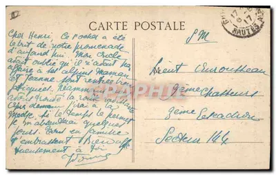 Le Queyras — Vallée de Molines — Une Demoiselle coiffée — Éditeur : Les Alpes, n° 798 — Verso