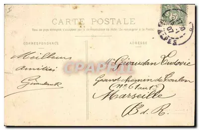 Jaskinia Gouffourenck — pod Pallon — Alpy — V. Fournier, wydawca, Gap, nr 125 — Rewers
