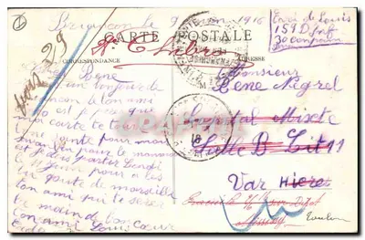 Briancón (1321 m) i Kaszarnia Vaulx — Krzyż Tuluzy 1973 m — Imp. Pap. Chautard, Briancón — Rewers
