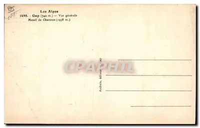 Gap — Ogólny widok — Wydawca Andréis, Gap — Rewers