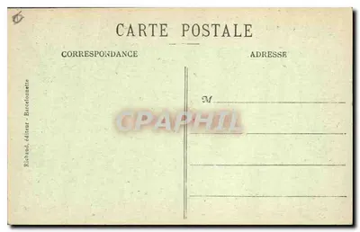 As Alpes Pittorescas — Rota do Grande Galibier (2.658 m) e a Cadeia da Médjef — editor Richard, Barcelonnette — Verso