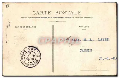 Wnętrze katedry — Gap — V. Fournier, wyd. Gap, nr 522 — Rewers