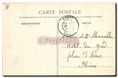 Gap - Katedra — V. Fournier, wyd., Gap - Chiché Villemse, n° 507 — Rewers