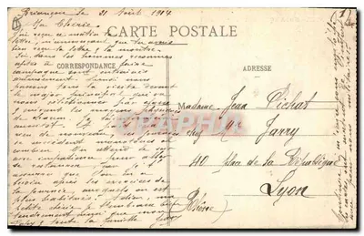Briançon i Fort des Têtes — E. R. — nr 1762 — Rewers