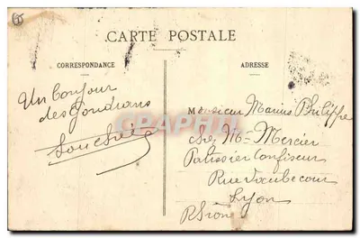 Mont-Genèvre (1860 m), blisko Janusza — Fort Ghaberton, włoski — Druk. pap. Chautard, Briançon — Rewers