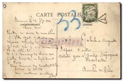 BRIANÇON (1321m) — Trasa do Włoch i Fort Salettes — wydawca Bournier, Gap, nr 1604 — Rewers