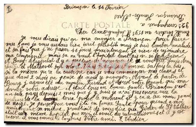 BRIANÇON (1831) — Ste-Catherine — Les Casernes — V. POUSSIER 488 — Verso