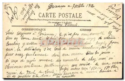 Briançon — Os Muros — LL. — n° 631 — Verso