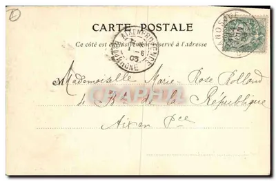 Trasa z Grave do Lautaret — Lodowiec Arsine — Papeterie des Alpes, Eug. Robert, Grenoble — Rewers