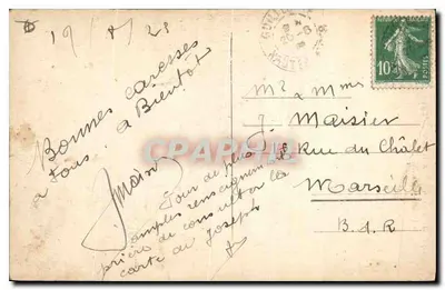 La Grave — Kościół Terrasses — Dauphiné — E.R. n°787 — Rewers