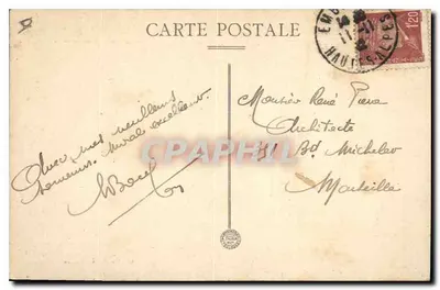 Embrun — Vista geral da Catedral (século XI) — Lib. Pap. Goujon & Embrun, n° 469 — Verso