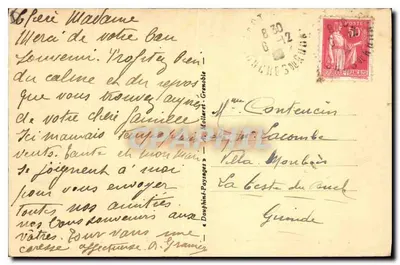 Dauphiné — LAUTARET — Chalet-Hotel P.-L.-M. (2108 m.) i lodowiec Meije (3987 m.) — Rewers