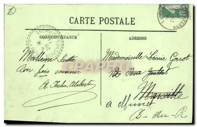 El Dauphiné — Vista sobre la Meije y el Rateau — LL. — N° 17 — Reverso