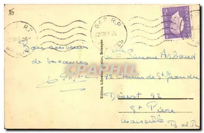 BRIANÇON - Most Asfeld — wydanie Librairie Alpine, seria n° 92 — Rewers