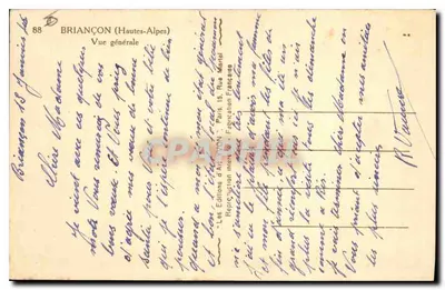 BRIANÇON (Hautes-Alpes) — Pejzaż ogólny — Wydawnictwo Sztuki VON, nr 88 — Rewers